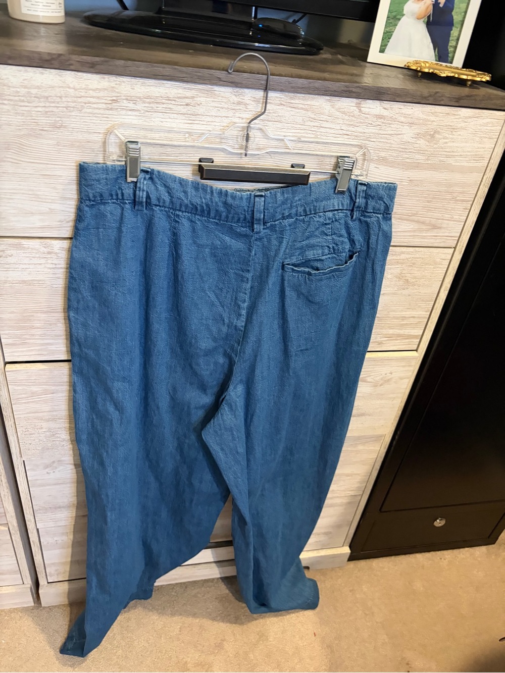 Old Navy Extra High Rise Wide Leg Denim Pants Size 14 Medium Wash NWT - Picture 7 of 7